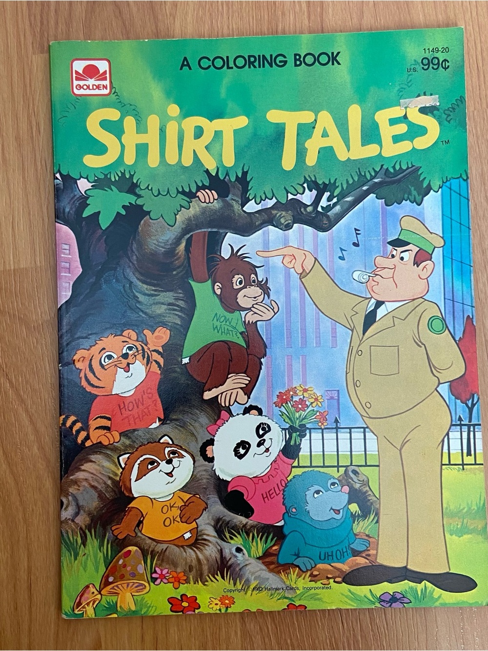 Shirt Tales Vintage 1983 Hallmark Golden Coloring Book UNUSED